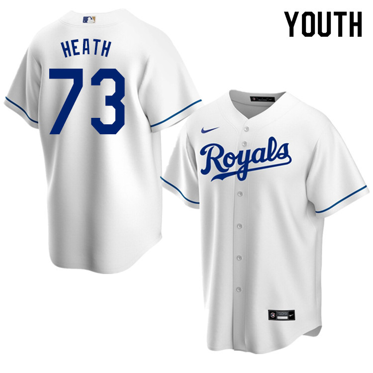 Nike Youth #73 Nick Heath Kansas City Royals Baseball Jerseys Sale-White